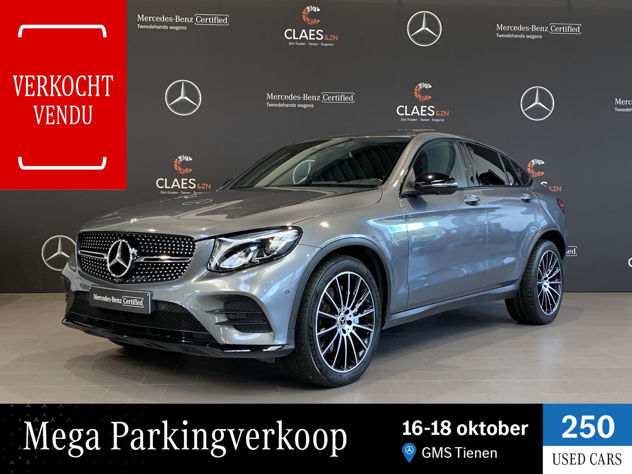 Mercedes-Benz GLC-klasse Coupé 220d AMG Line - DOS 9251, Autos, Argent ou Gris, Achat, Euro 6, Entreprise