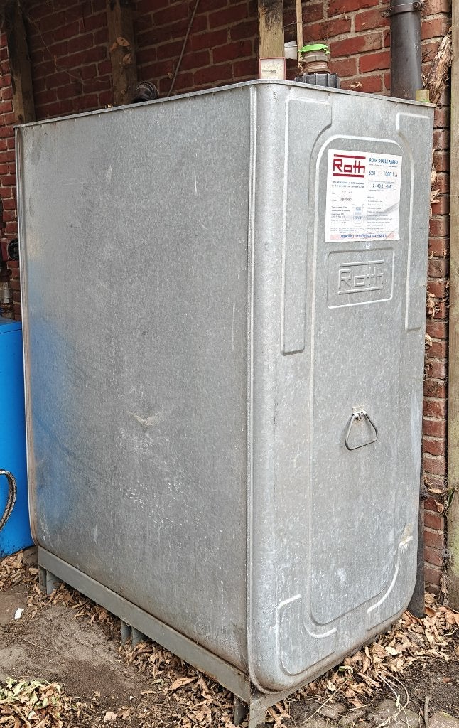 mazout tank 1000 l, Doe-het-zelf en Bouw, Ophalen, Gebruikt