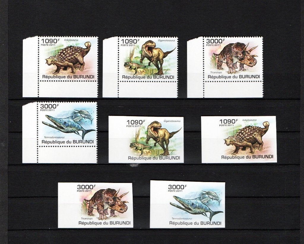Série de timbres du Burundi  cote 50 €, Enlèvement ou Envoi, Non oblitéré