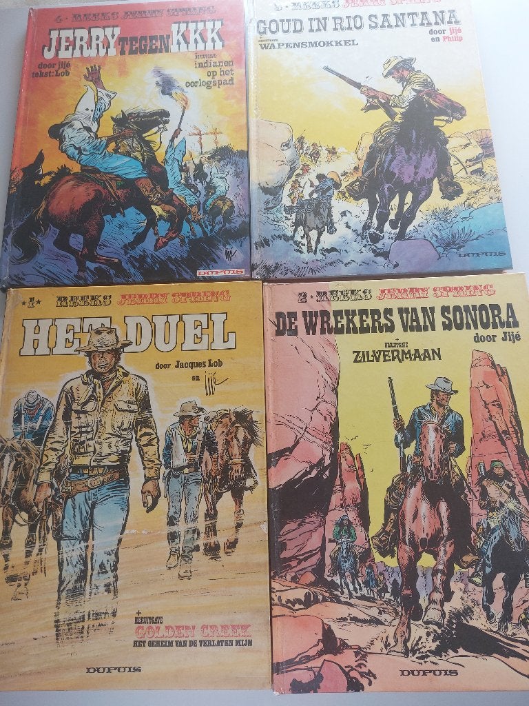 lot de 4 bd jerry spring   grand format, Livres, BD, Enlèvement, Utilisé, Jijé