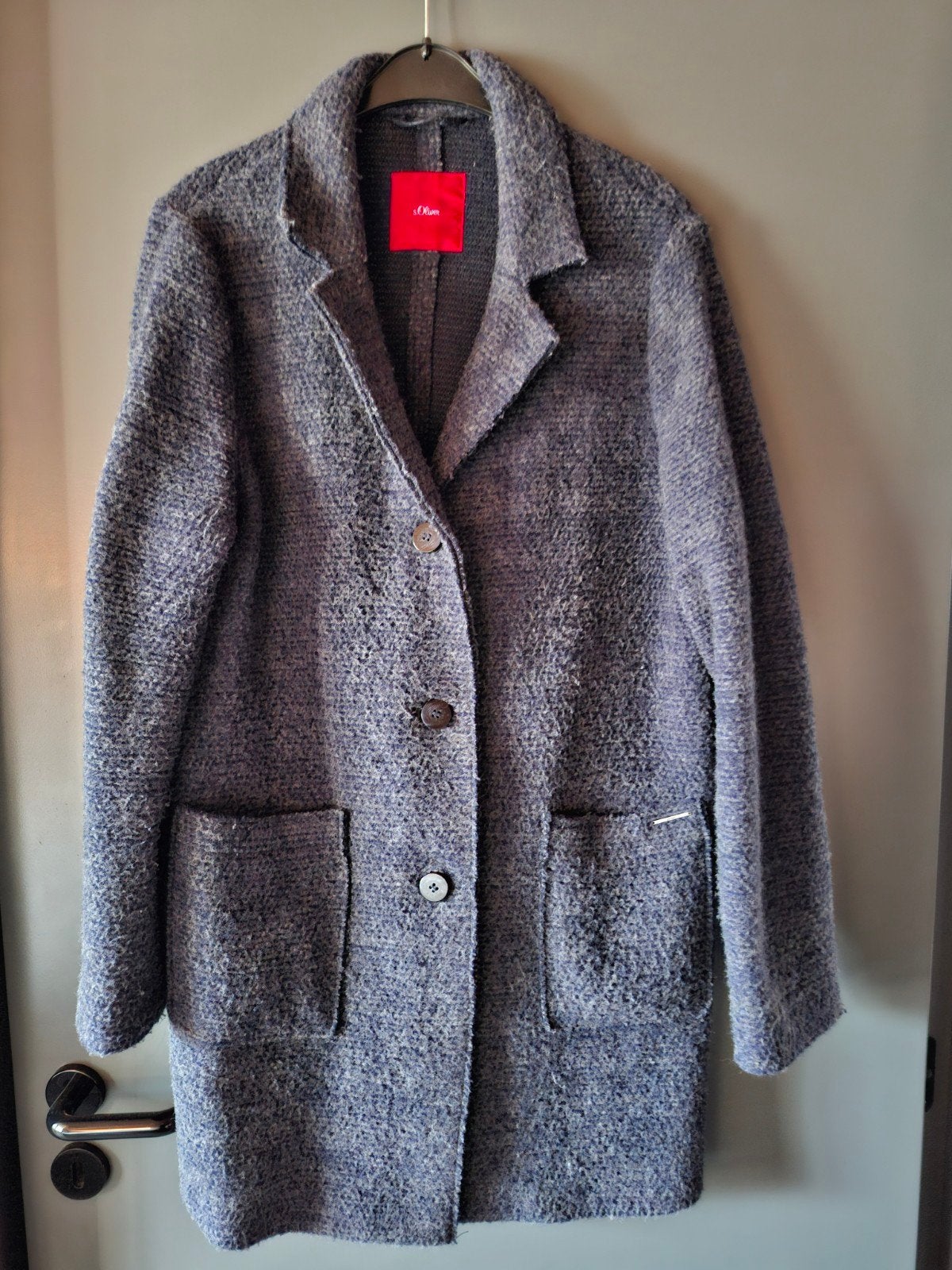 veste d'hiver bleu foncé, taille 44, Taille 42/44 (L), Enlèvement ou Envoi, S oliver, Porté
