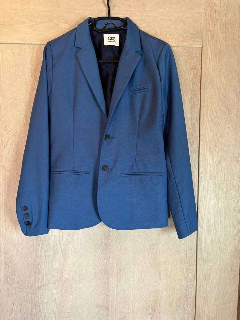 blazer cks 164 blauw, Enfants & Bébés, Vêtements enfant | Taille 164, Garçon, Enlèvement ou Envoi, Cks, Comme neuf