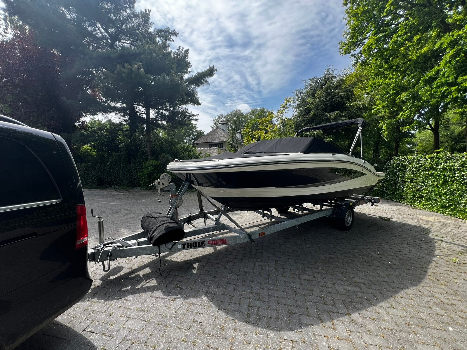 Sea ray spx 190 2017, Ophalen, Zo goed als nieuw, Trailer