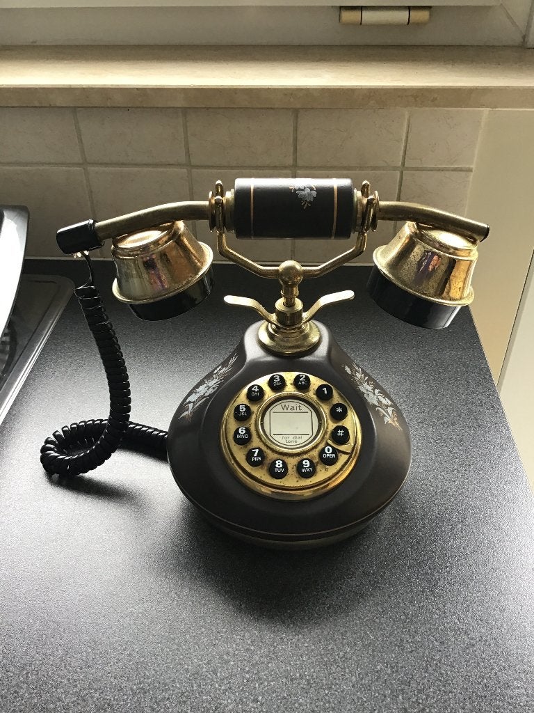 Oude (sier) telefoon., Ophalen of Verzenden