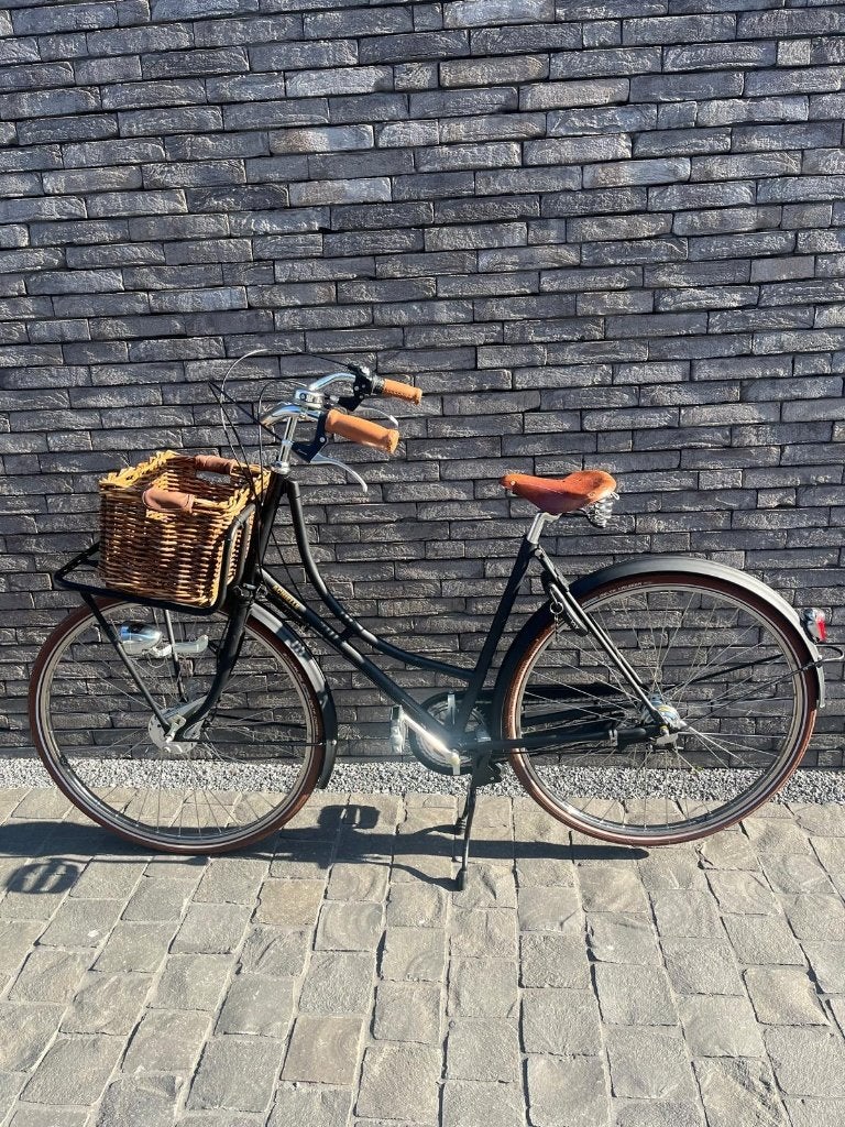 Achielle Damesfiets zwart, Fietsen en Brommers, Gebruikt, 47 tot 50 cm, Versnellingen, Trommelrem