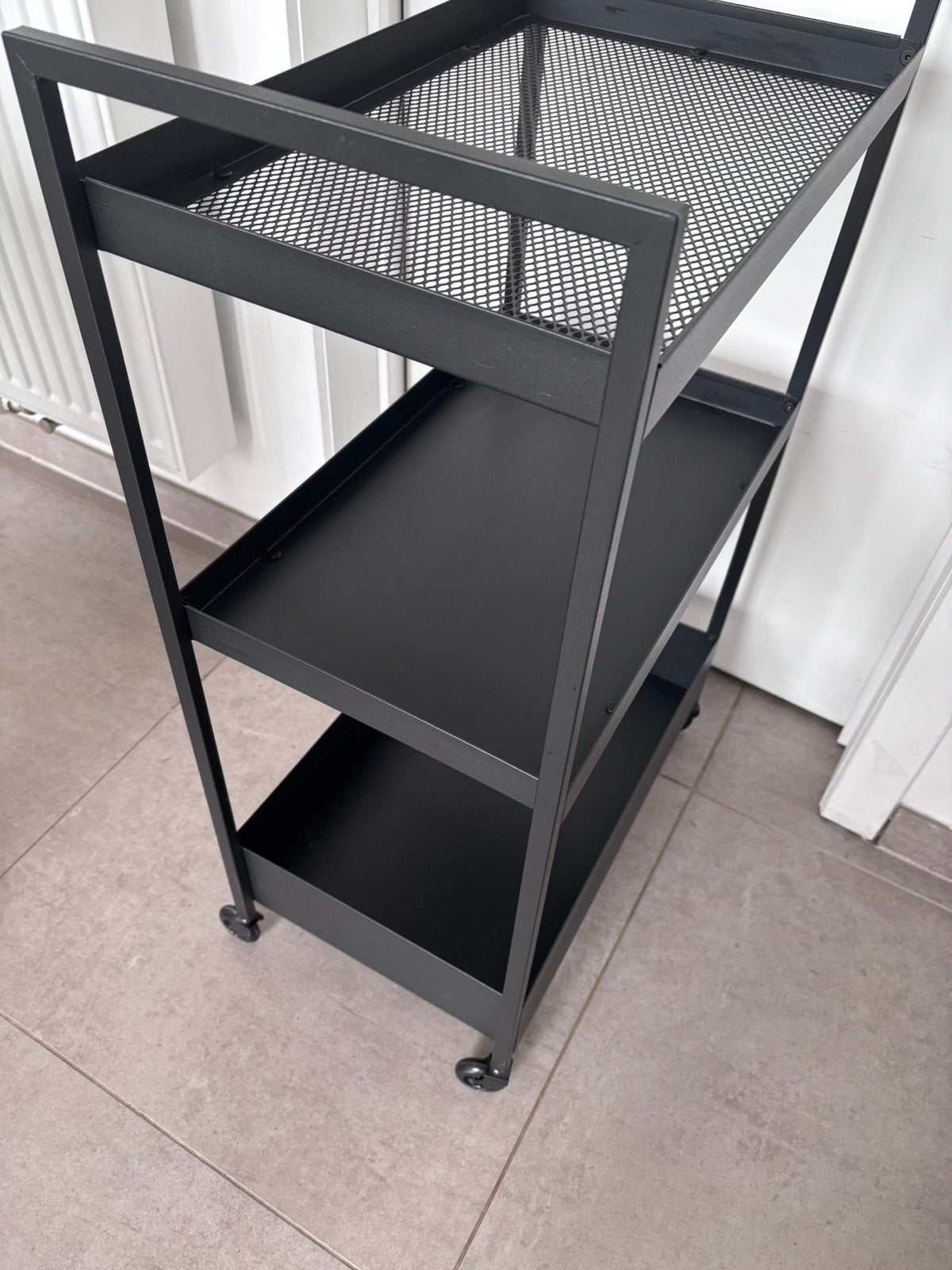 IKEA roltafel – metaal – zeer goede staat, Huis en Inrichting, Ophalen, Zo goed als nieuw