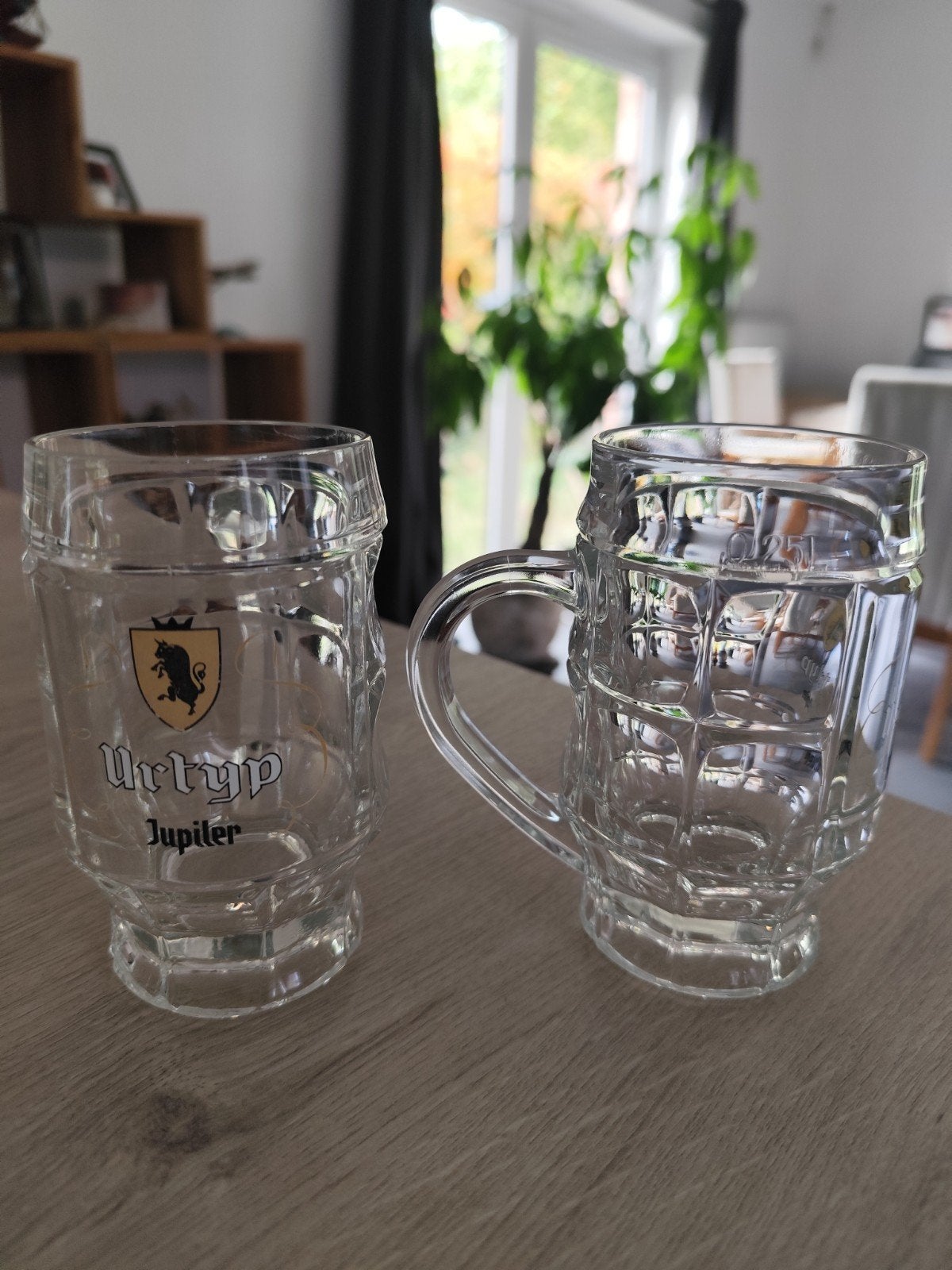 Paire de choppes à bière vintage Urtyp, Collections, Enlèvement ou Envoi