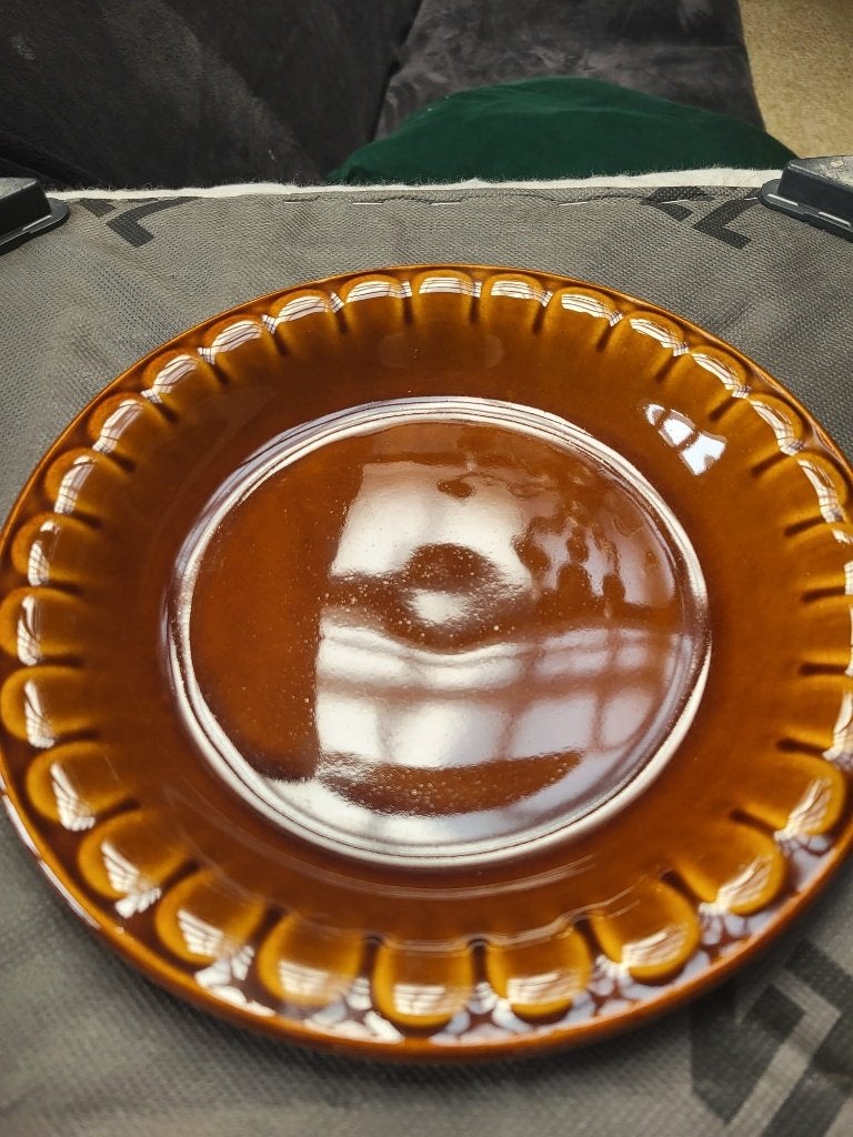 Bruin retro servies GDR, Antiek en Kunst, Ophalen of Verzenden