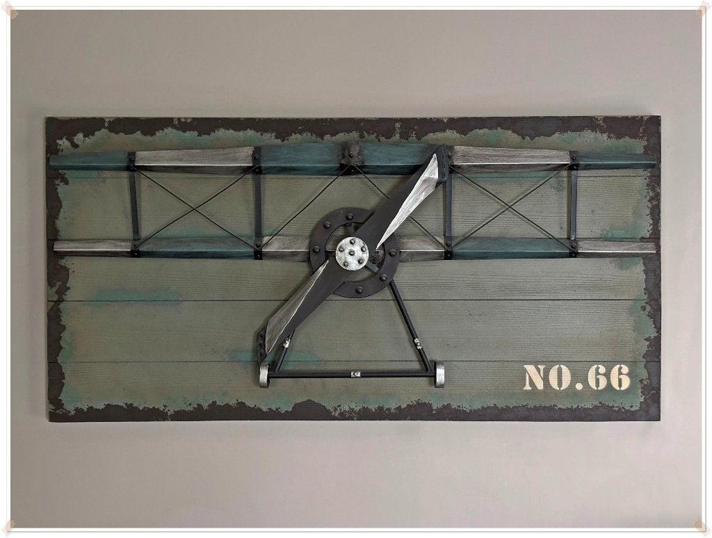 MAISONS DU MONDE - AVIATION: DECO MURALE 3D – 120*60*8,5CM, Industriel, 60 cm, Comme neuf, Enlèvement