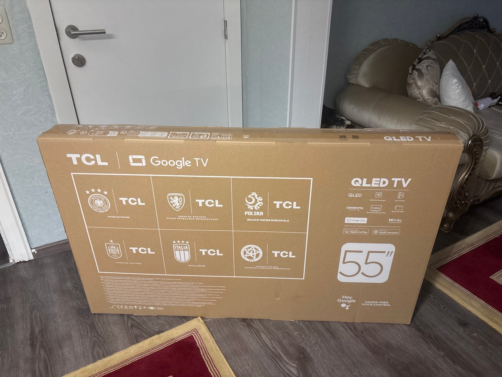 NIEUW TCL 55T8C 55 inch 4K QLED 144Hz TV (NEUF)⁠, Audio, Tv en Foto, Televisies, QLED, Nieuw, 100 cm of meer, 4k (UHD)