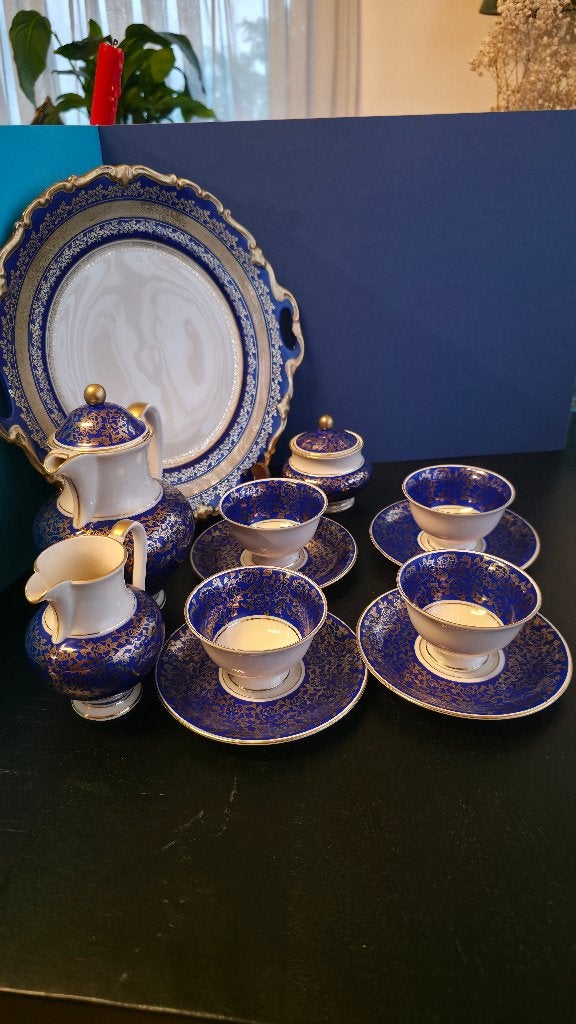 Luxury Alka Kunst Bavaria "Rosita SE" Royal Cobalt Blue, Antiek en Kunst, Ophalen of Verzenden