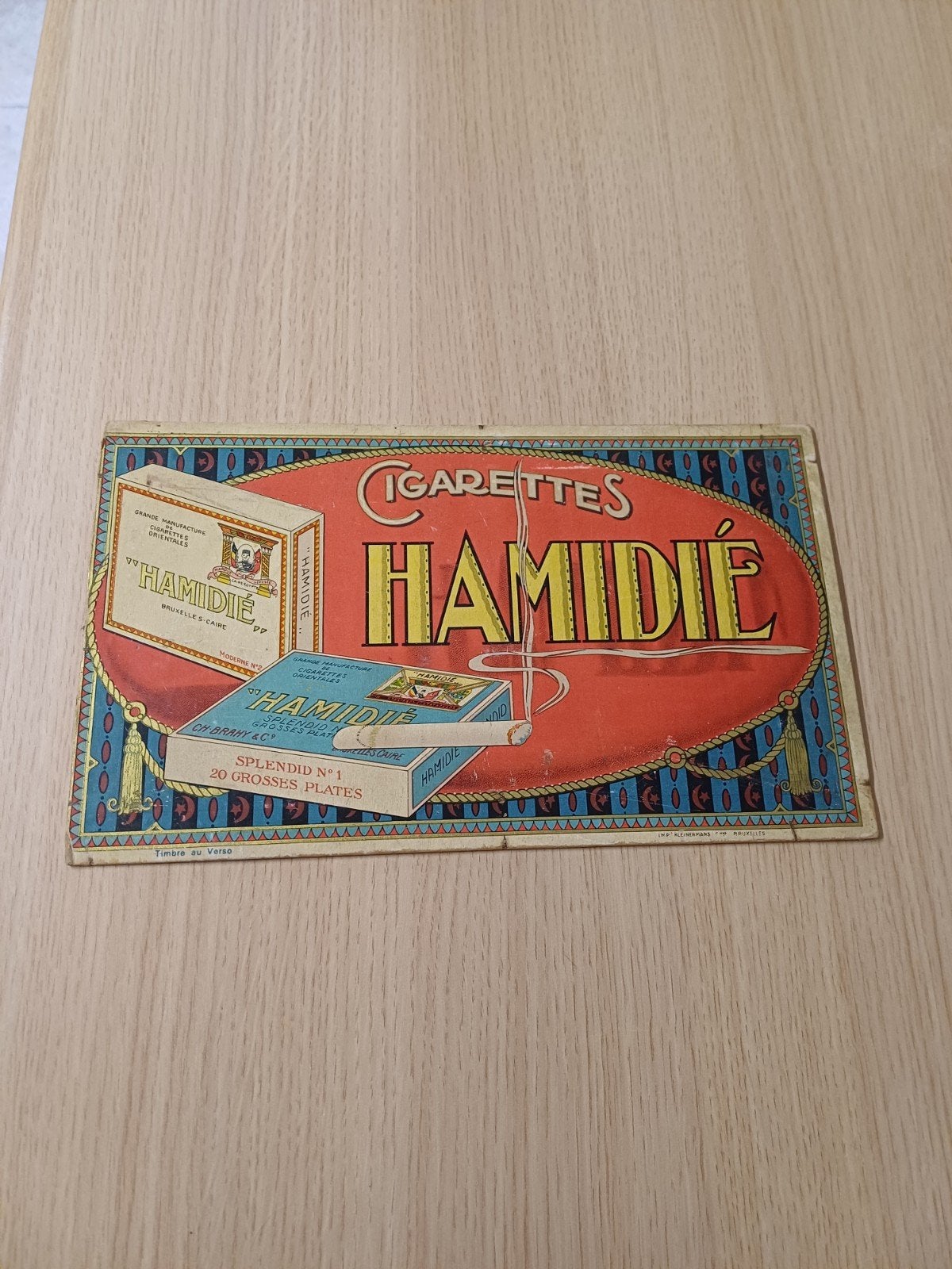 Ancienne publicité pour le tabac, Enlèvement ou Envoi