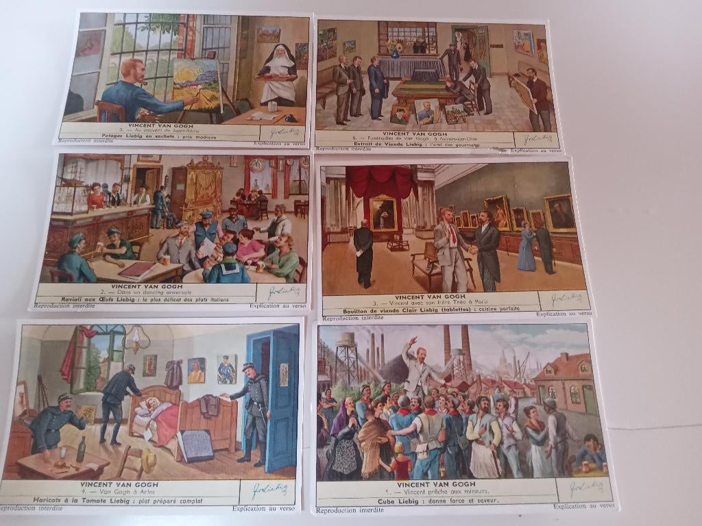 liebig chromo's van gogh in frans, Verzamelen, Foto's en Prenten, Ophalen of Verzenden, Gebruikt, Prent