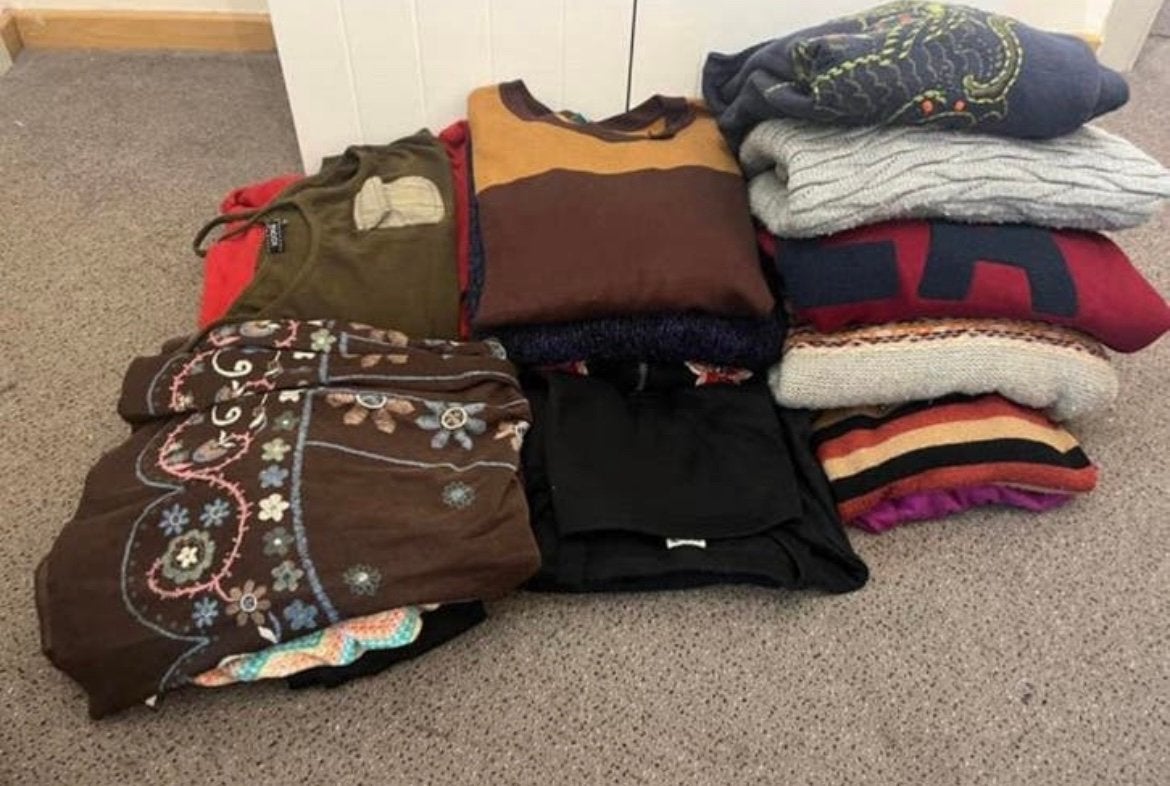 Kledingpakket dames (zomer en winter) maat L en Xl, Ophalen, Zo goed als nieuw, Maat 42/44 (L)