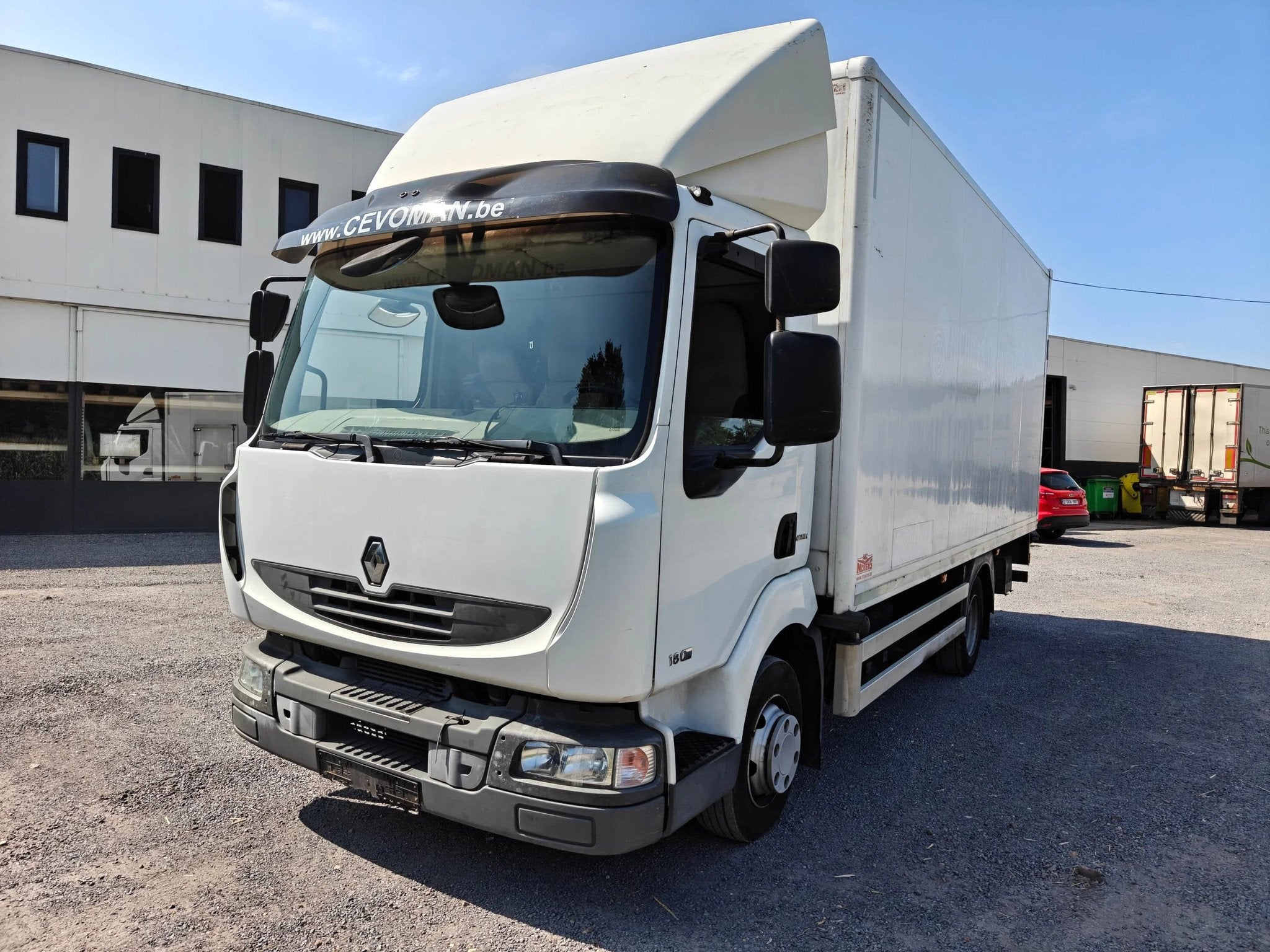 Renault Midlum 180 boxtruck / bakwagen / servicewagen euro 5, Auto's, Euro 5, Overige brandstoffen, Wit, Bedrijf