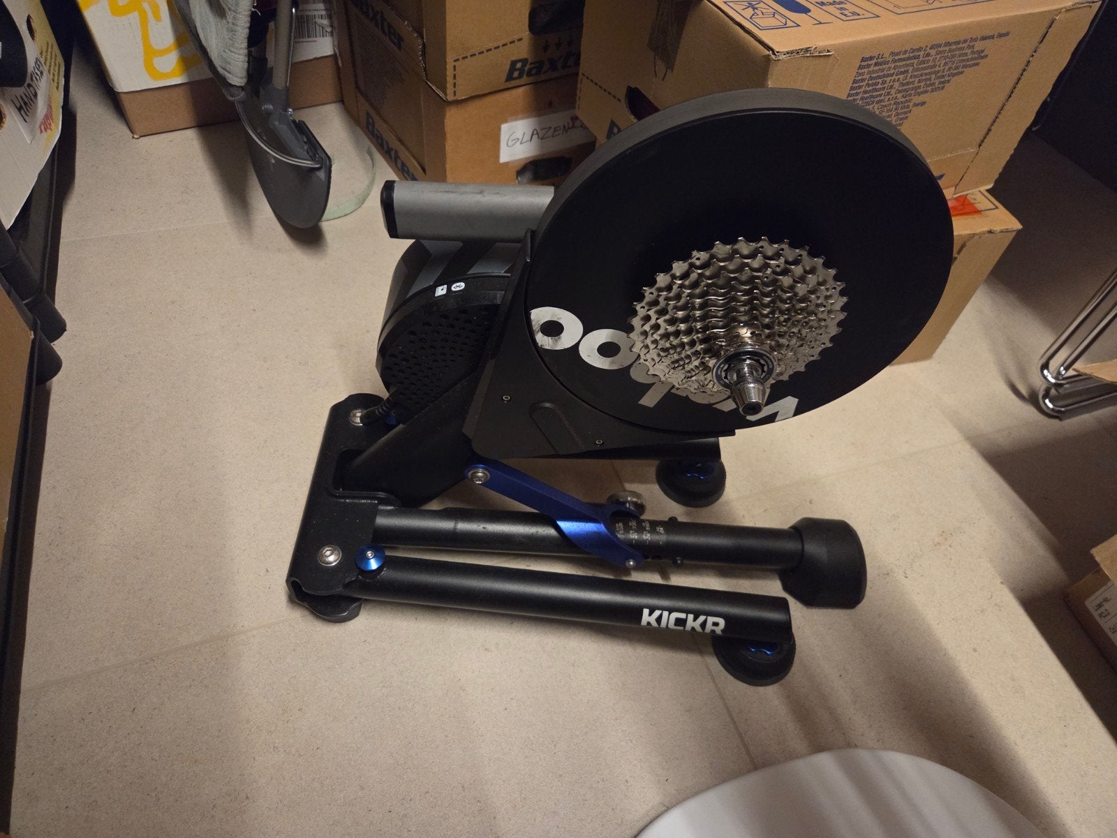Wahoo kickr v5 incl nieuwe 11spd cassette, Sport en Fitness, Ophalen, Zo goed als nieuw, Metaal, Benen