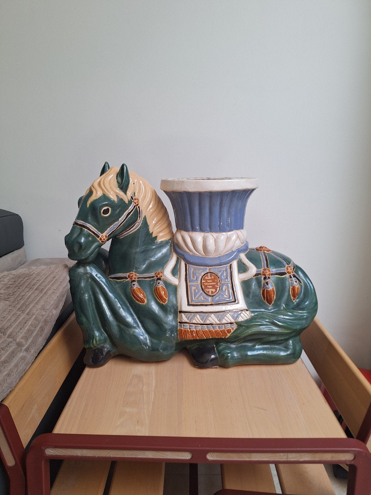 Retro keramieken plantenhouder (paard), Antiek en Kunst, Antiek | Keramiek en Aardewerk, Ophalen