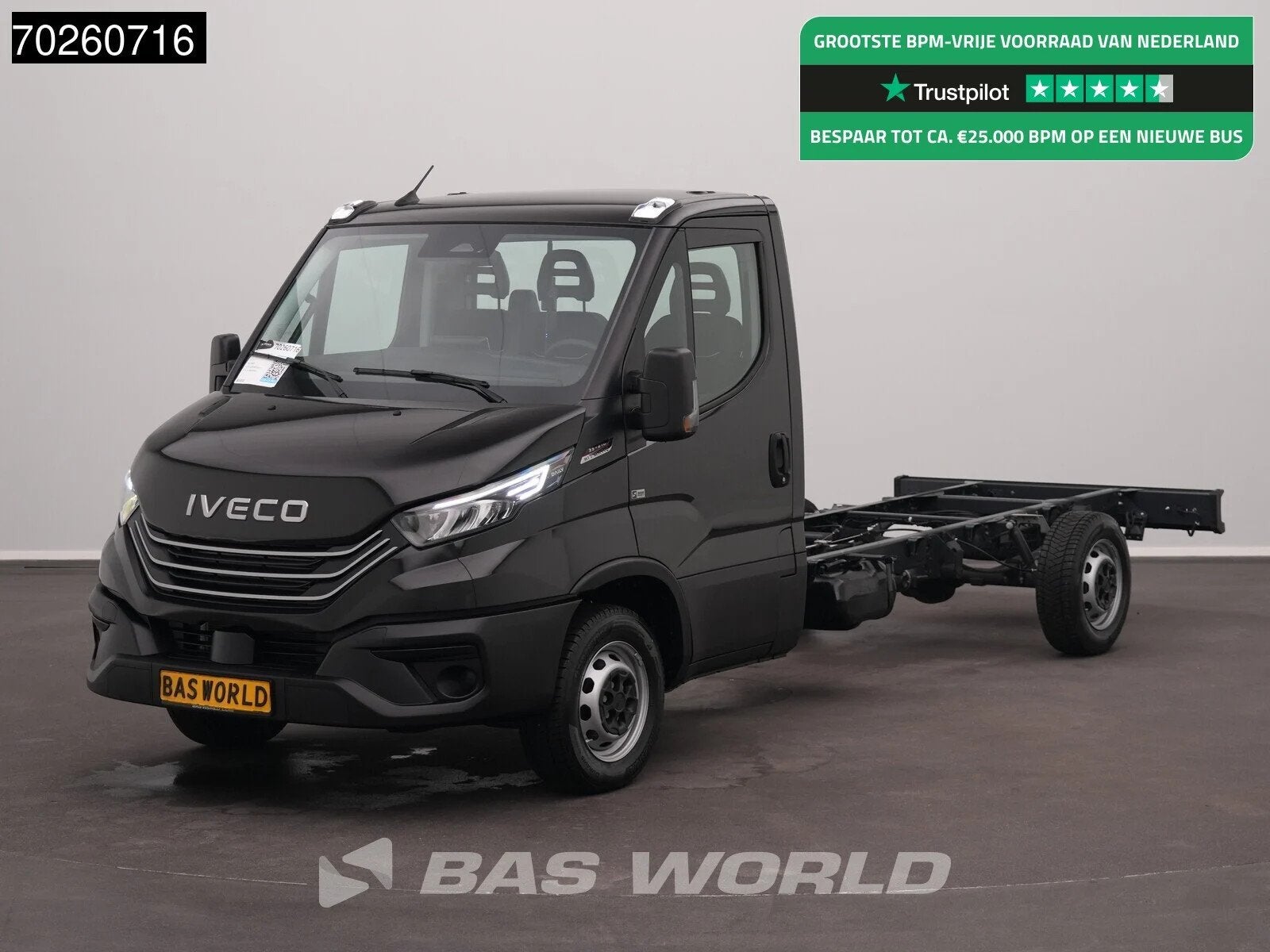 Iveco Daily 35S21 BPM VRIJ! Chassis cabine Automaat BPM VRIJ, Autos, Neuf, Euro 6, Entreprise, Diesel