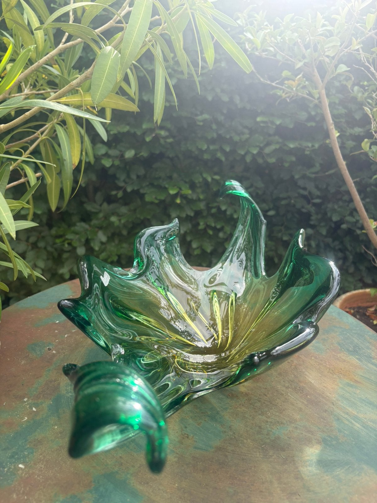 MURANO Sommerso glaskunst schaal, Ophalen of Verzenden