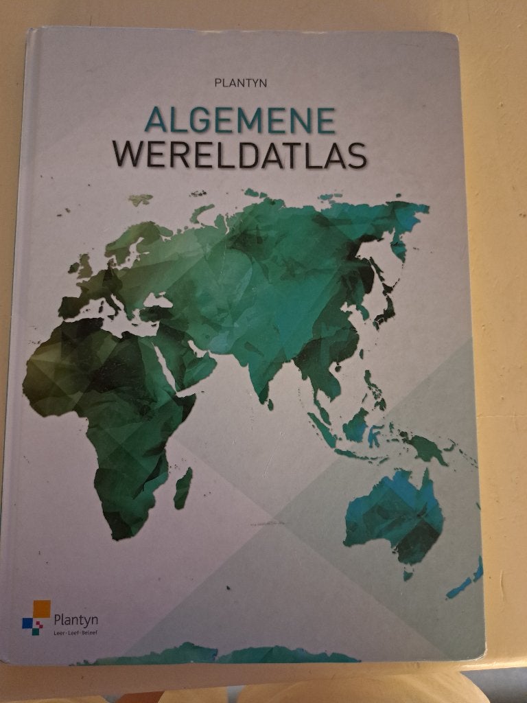 Algemene wereldatlas editie 2017, Boeken, Schoolboeken, ASO, Plantyn, Aardrijkskunde, Ophalen