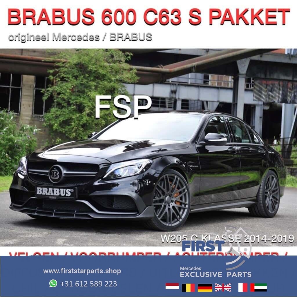 W205 C63 S BRABUS 600 PAKKET COMPLEET Origineel Mercedes C K, Enlèvement ou Envoi, -, -, -