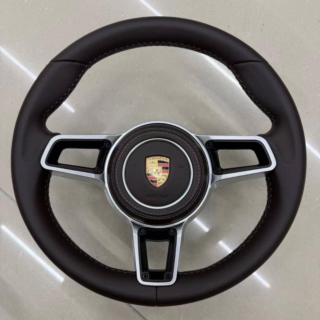 Porsche espresso bruin leer stuur compleet retrofit upgrade, Auto-onderdelen, Besturing, Porsche, Nieuw, Ophalen of Verzenden
