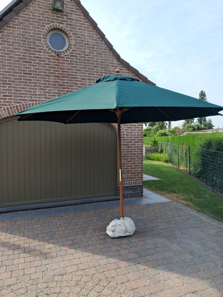 Parasol met voet, 3 à 4 mètres, Comme neuf, Enlèvement, Réglable