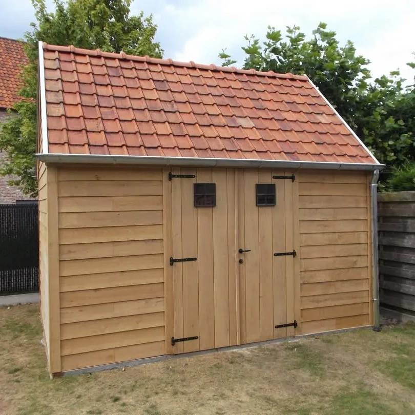 Tuinhuis in eik 3 x 4 m kijk op Facebook bij CL tuinhuizen, Tuin en Terras, Ophalen, Tuinhuis