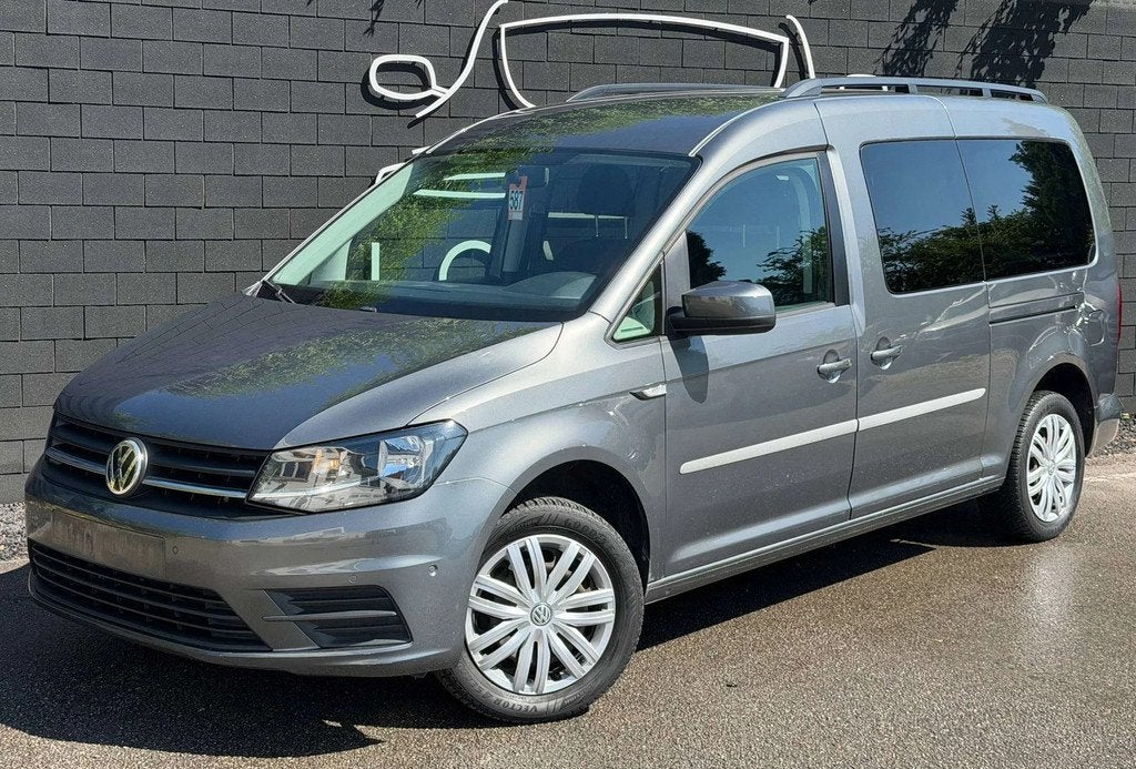 Volkswagen Caddy Maxi 2.0 TDi+1 IMMAT+ATTEST POLICE+DSG+CAME, Auto's, Volkswagen, Automaat, Stof, Gebruikt, 4 cilinders