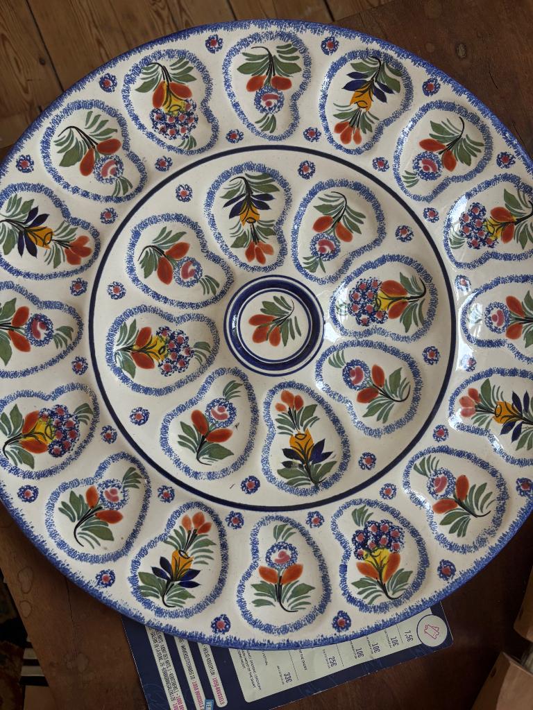 Plat à huîtres Henriot Quimper, Ophalen