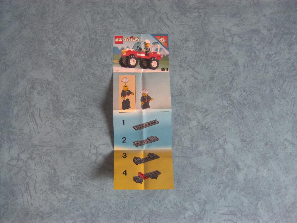 Lego System Instructieblaadje 6511, Ophalen, Zo goed als nieuw, Lego