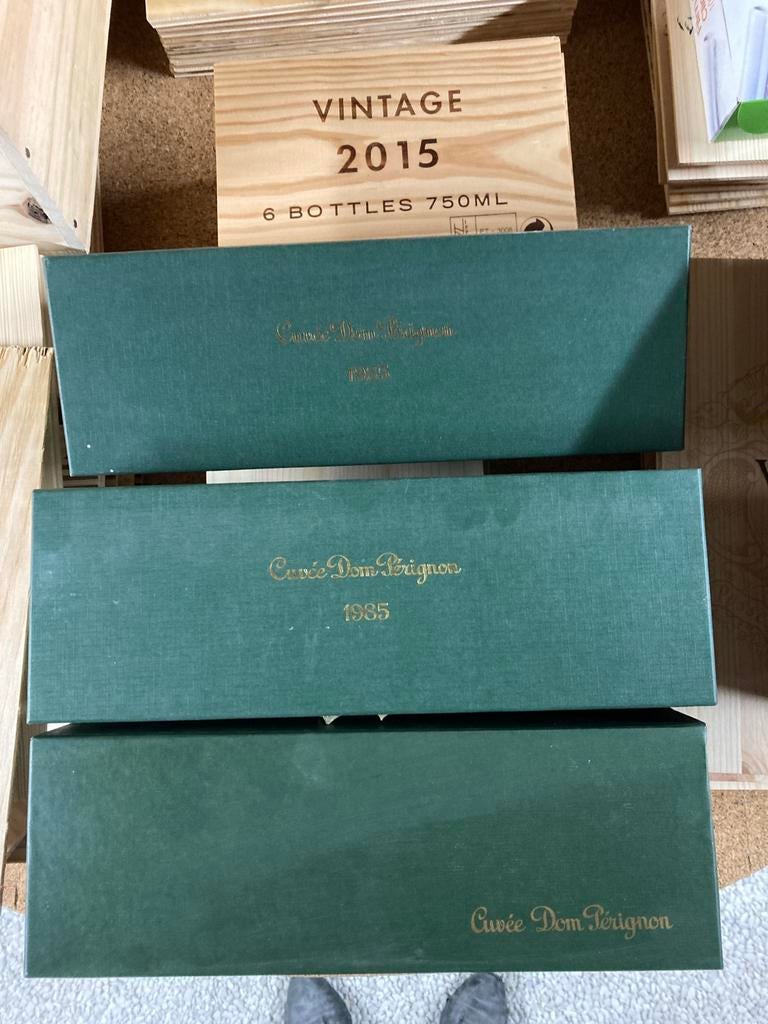 Lege champagne dozen, Ophalen, Zo goed als nieuw, Champagne