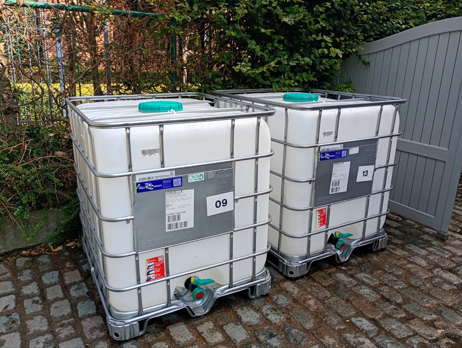 IBC container / cubitainer / watervat 1.000 liter 

IBC cubi, 150 litres ou plus, Synthétique, Enlèvement, Utilisé