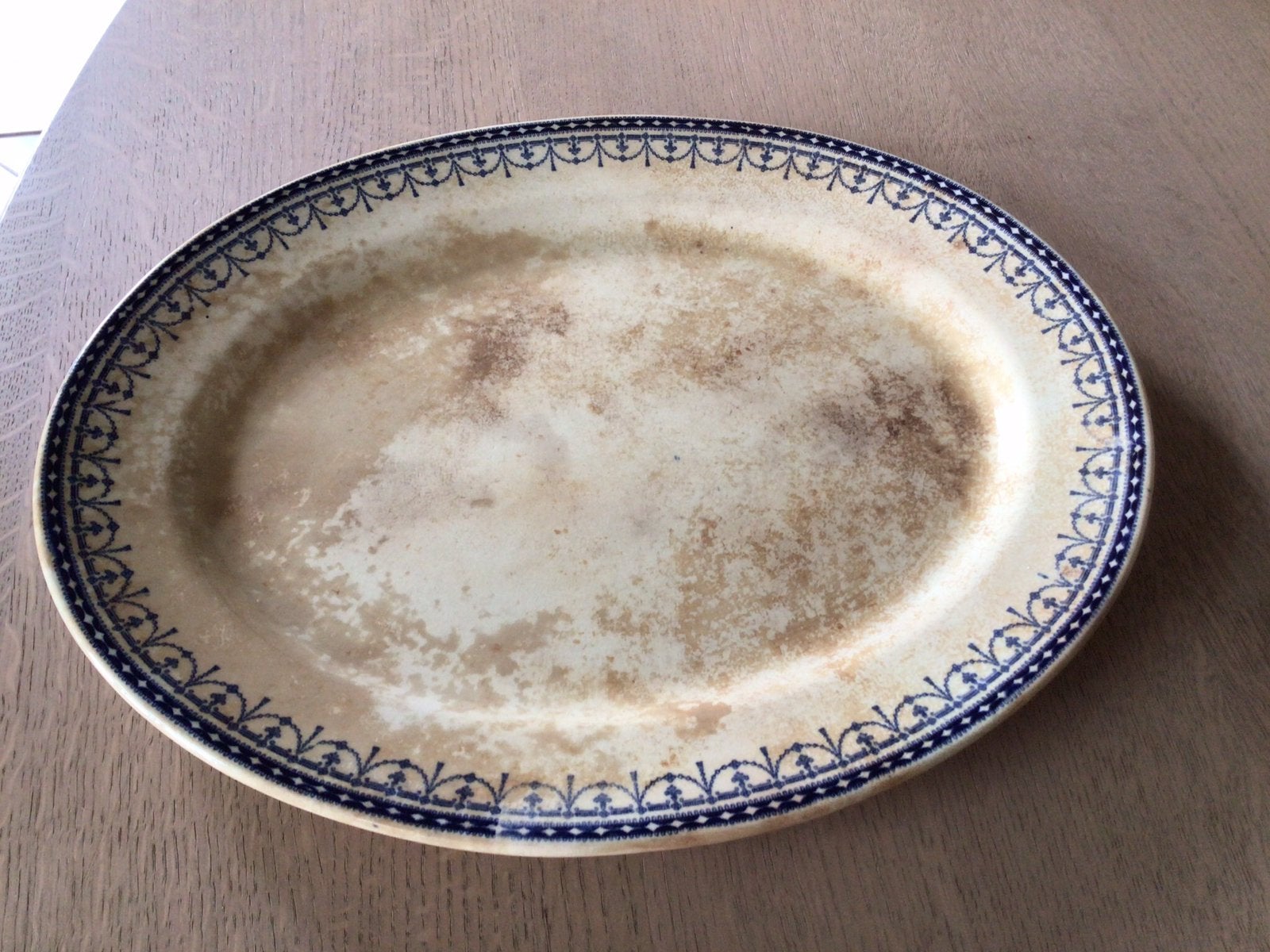 Plat de service vintage en céramique, Enlèvement