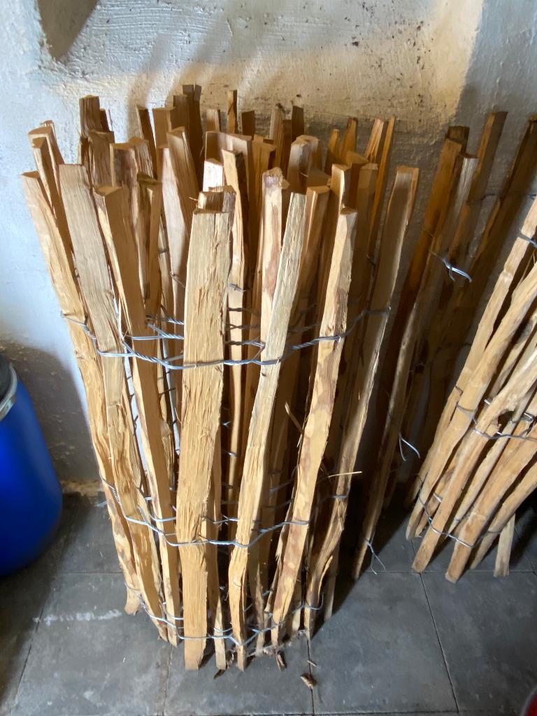 Kastanje houten afsluiting 1m hoog 6,5M breed, Tuin en Terras, Ophalen, 1 tot 2 meter, 6 meter of meer, Nieuw