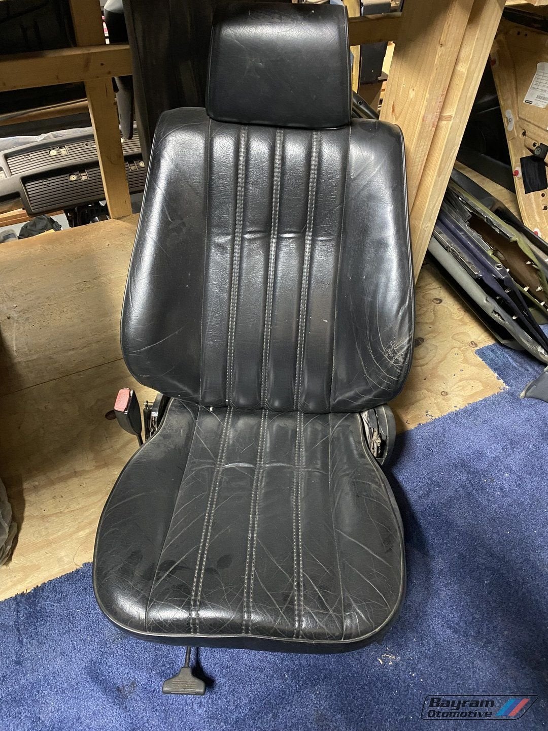 Bmw E30 voorstoel zwart sedan leder sedan touring 3-serie, Auto-onderdelen, Ophalen, Gebruikt, -, -