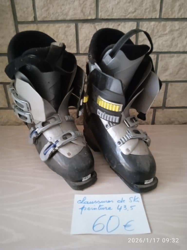 Bottines de ski, paire de ski, bâton, Enlèvement, Ski