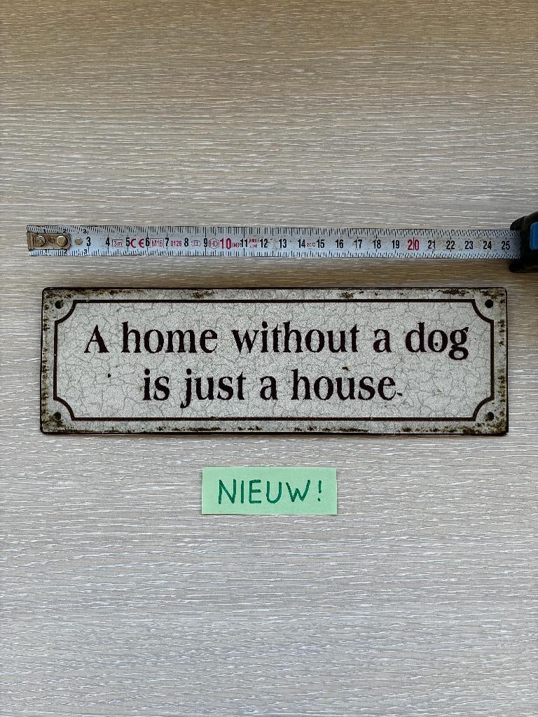 Quote op metalen plaatje - nieuw!, Ophalen, Nieuw