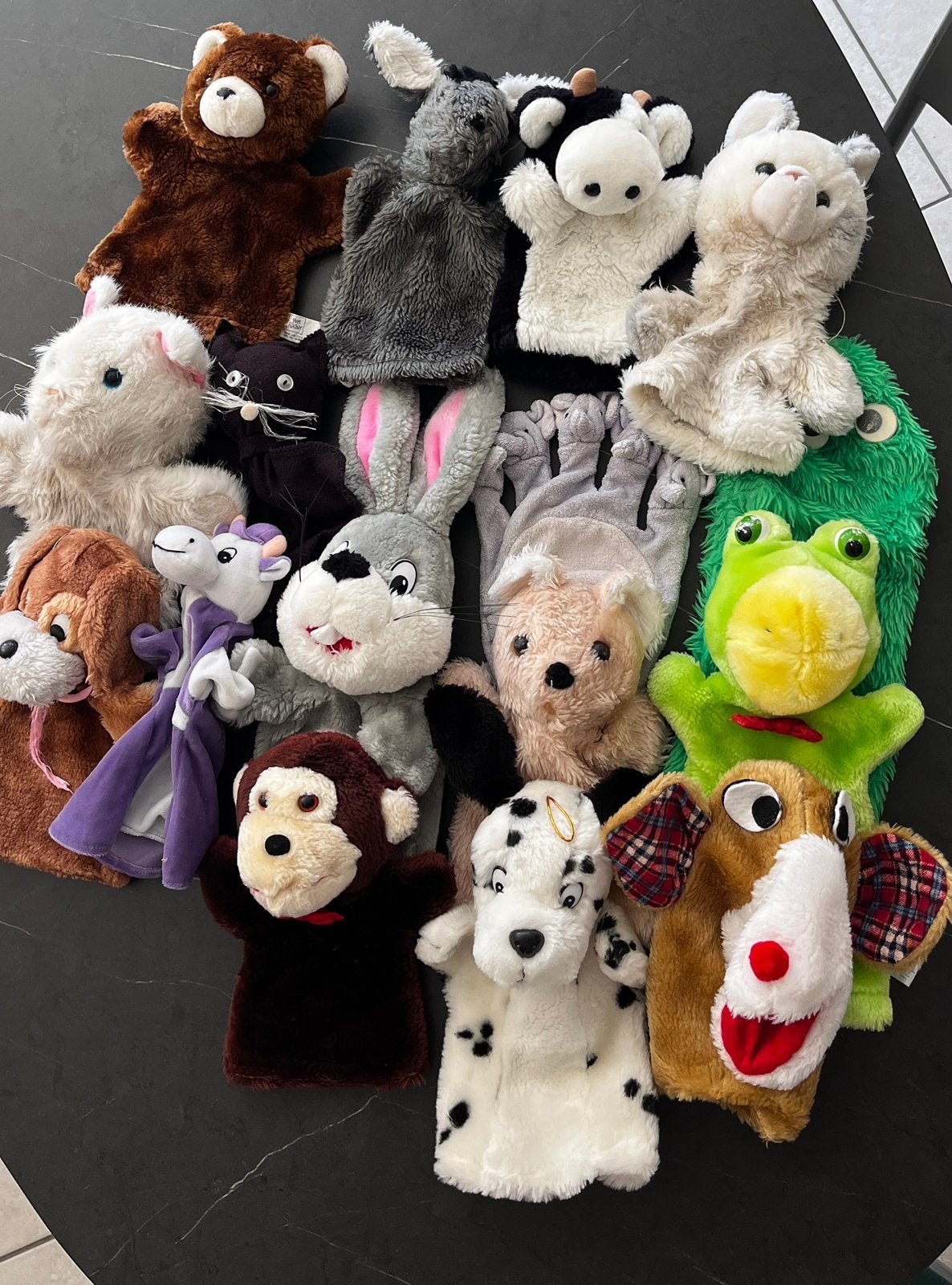 Poppenkastpoppen/handpoppen ‘dieren ‘, Ophalen of Verzenden, Zo goed als nieuw, Aap
