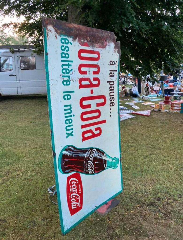 Kleurgeschilderde Coca-Cola 2 meter, Ophalen, Gebruikt