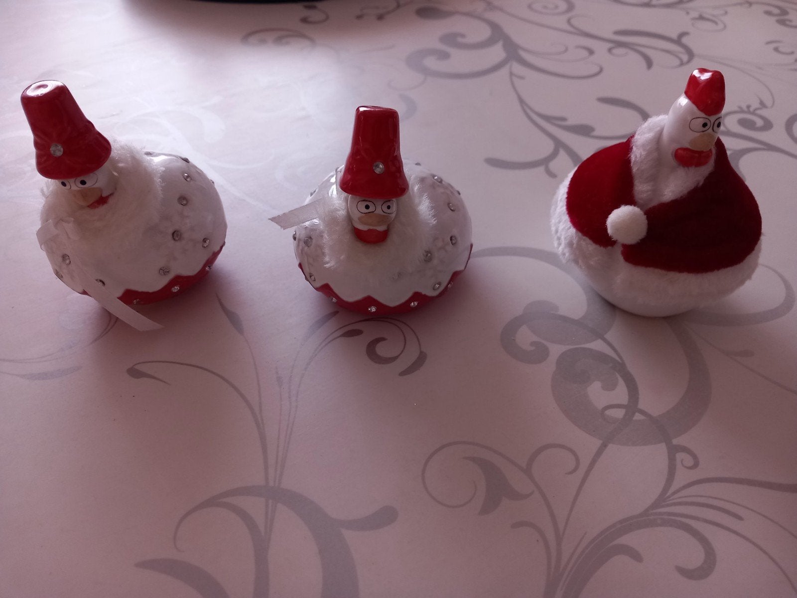 3 petite poule Noël  J-line parfait état prix:10euros les 3, Ophalen, Zo goed als nieuw