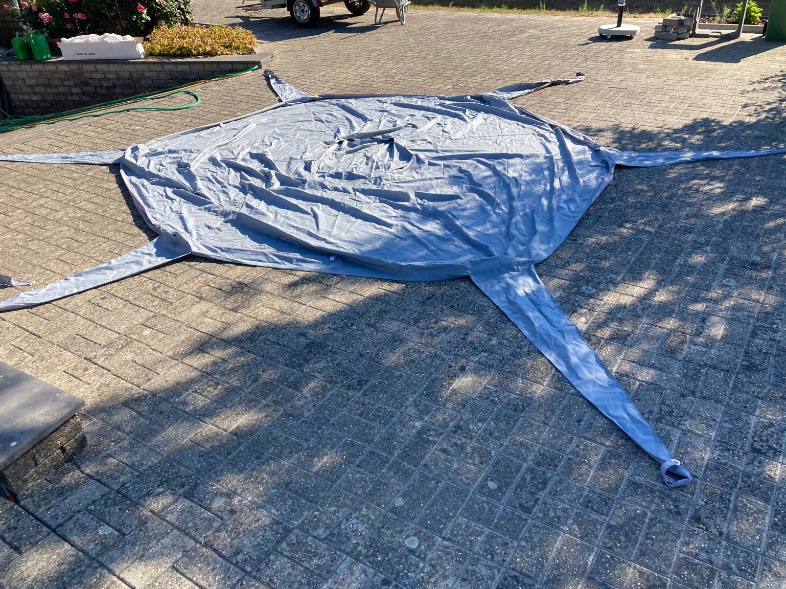 Zeshoekige partytent 10m2, Tuin en Terras, Ophalen, Gebruikt, 2 meter of meer, Partytent