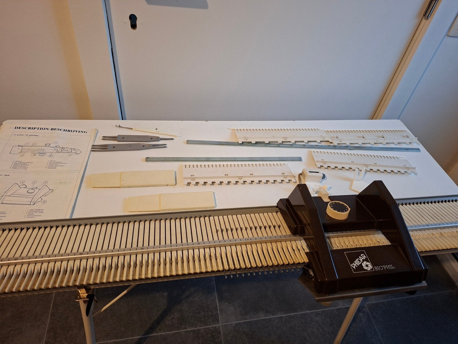 machine à tricoter grossier, Big Phil, Hobby & Loisirs créatifs, Enlèvement ou Envoi, Utilisé, Tricot, Machine