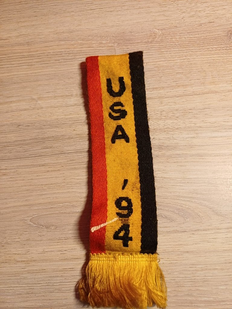Mini-waaiersjaal België World Cup USA 1994, Verzamelen, Verzenden, Gebruikt, Vaantje of Sjaal