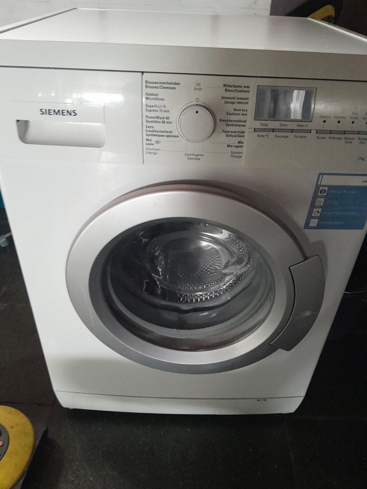 Wasmachine siemens, Ophalen