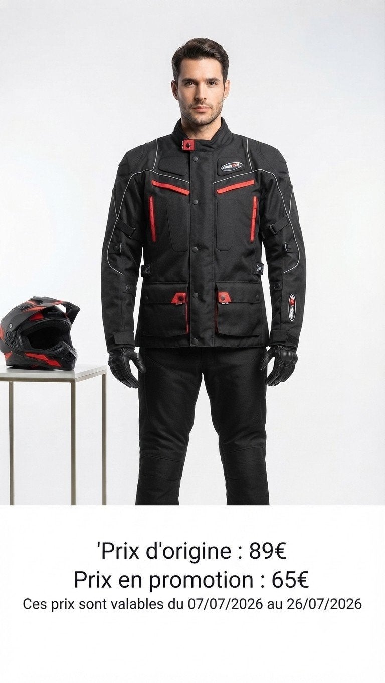 600D cordura textiel motorjas nieuwe CE protectoren, Motoren, Verzenden, Nieuw met kaartje, Jas | textiel