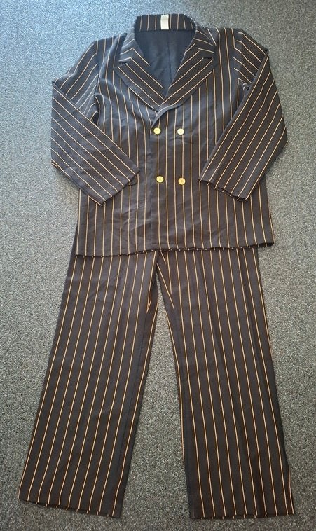 2 maatpakken gangster/Maffia (Large), Kleding | Heren, Ophalen of Verzenden, Zo goed als nieuw, Maat 52/54 (L), Kleding