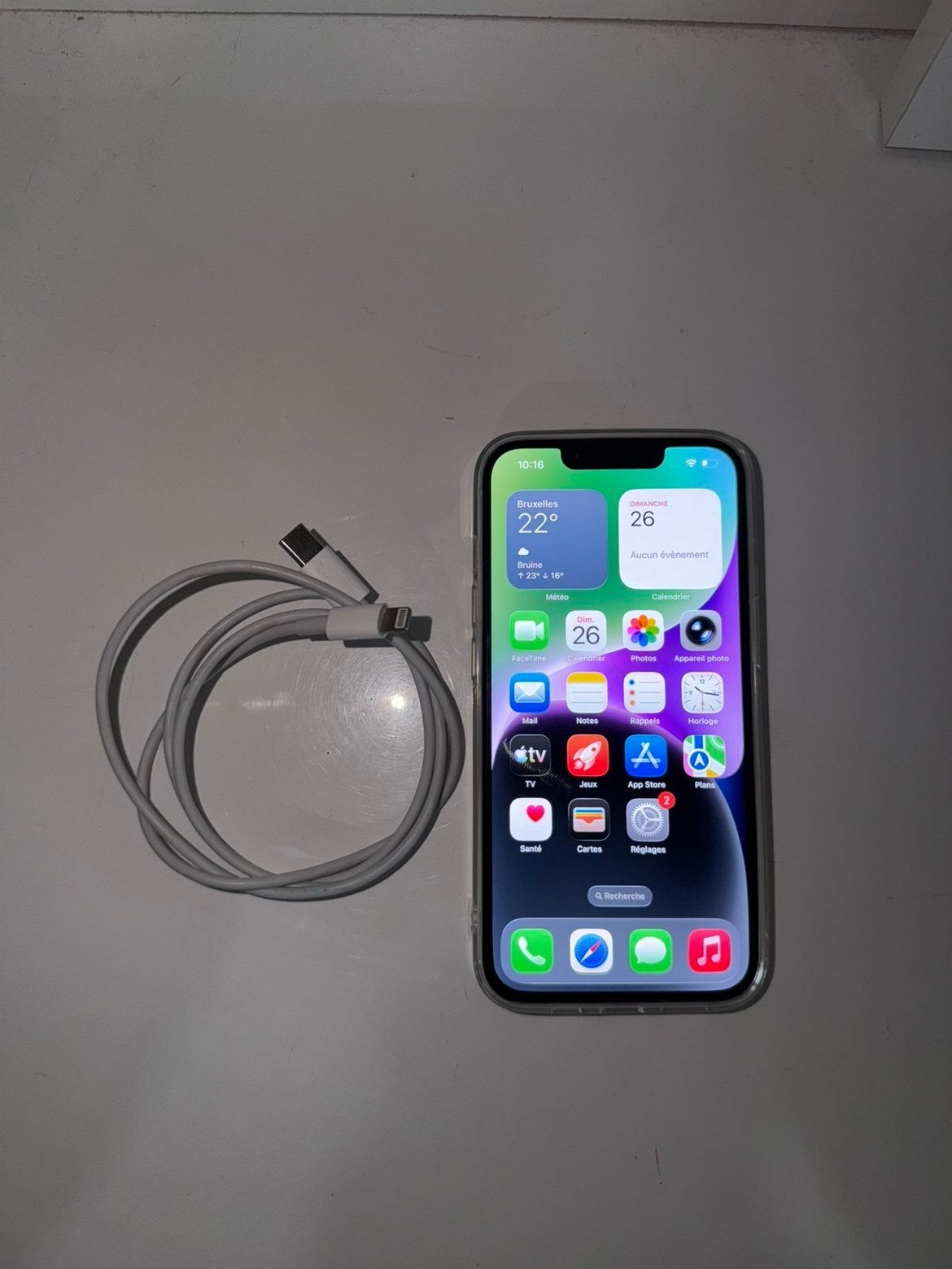iPhone 14 128GB wit, Wit, IPhone 14