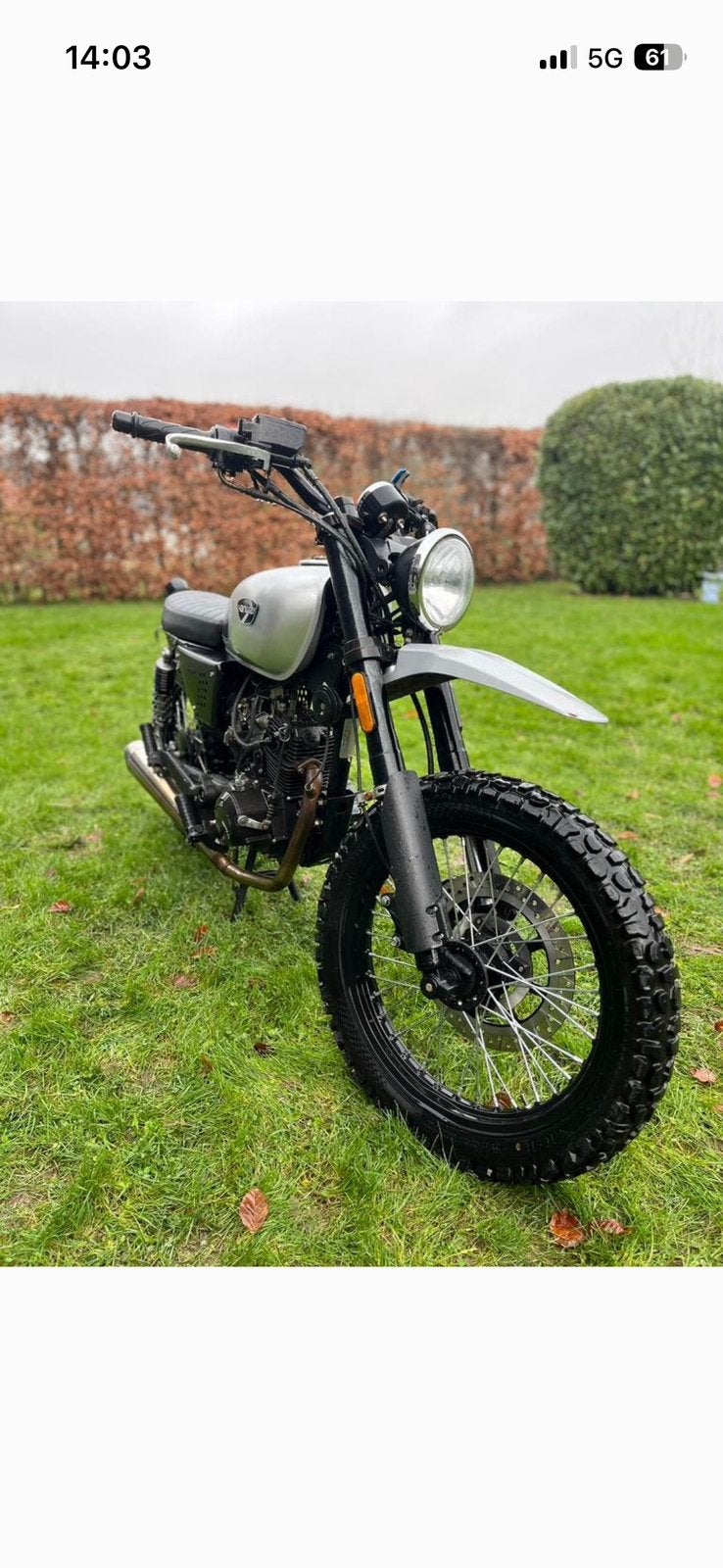 Scrambler 50cc Hanway, 4t, 4 vitesses, Comme neuf, Classe B (45 km/h), Enlèvement