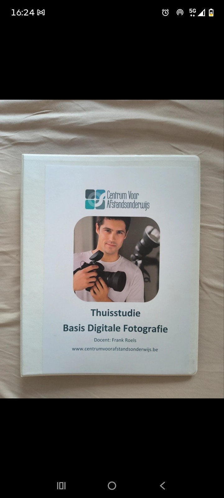 zelfstudie cursus fotografie 5-delig, Ophalen of Verzenden, Gelezen, Niet van toepassing